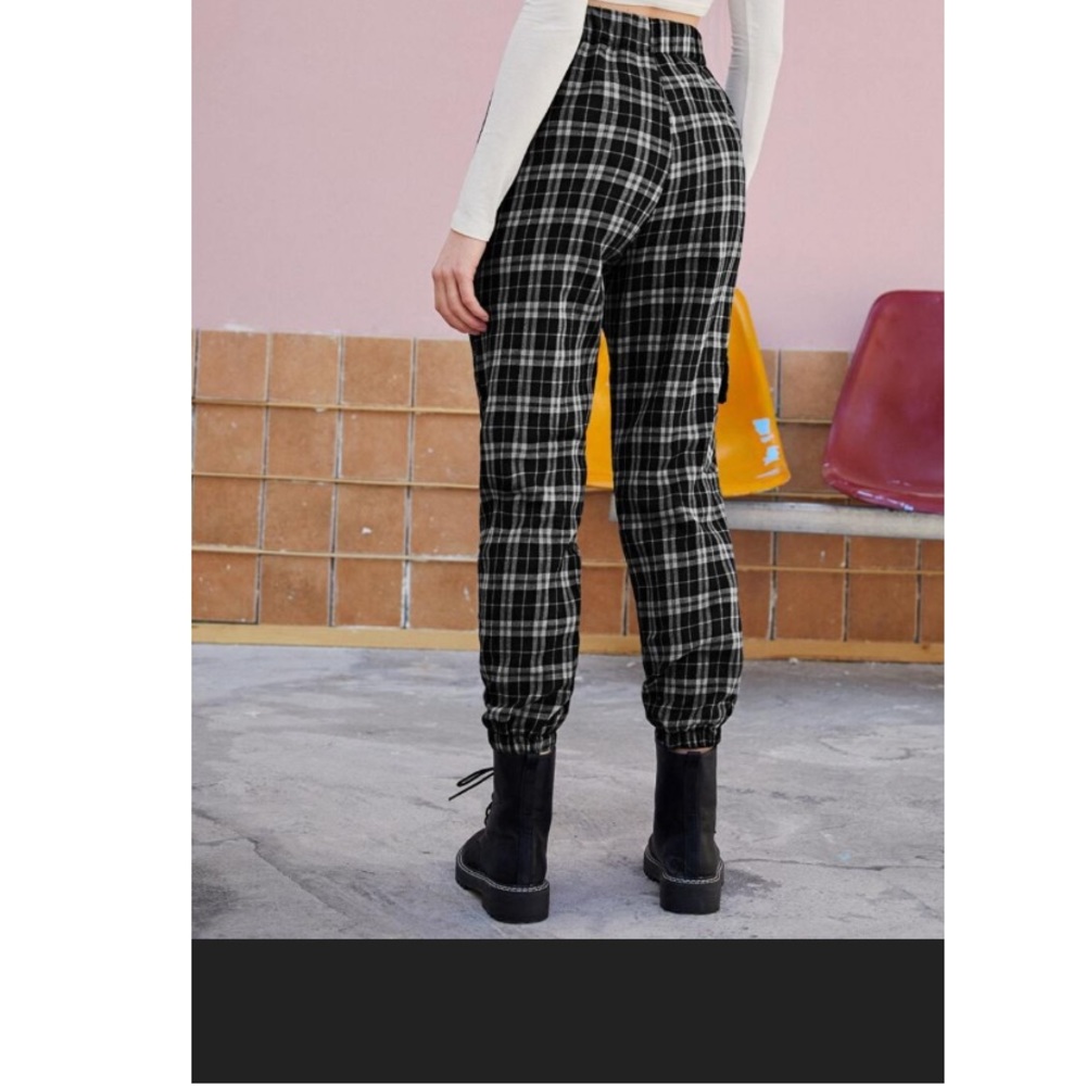 Shein plaid joggers